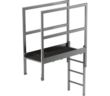 Roof parapet bridge st. steel length 1400mm  | © MUNK GmbH