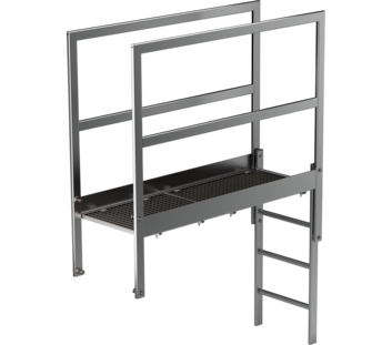 Roof parapet bridge st. steel length 1600mm  | © MUNK GmbH