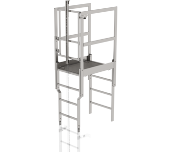Passage d'acrotère avec portes de sécurité en inox | © MUNK GmbH