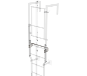 Marche de sortie inox 620mm, écart 100mm | © MUNK GmbH