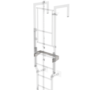 Ausstiegstritt Edelstahl 620mm, Spaltmaß 150mm | © MUNK GmbH