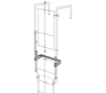 Ausstiegstritt Stahl-verzinkt, 620x150 mm | © MUNK GmbH