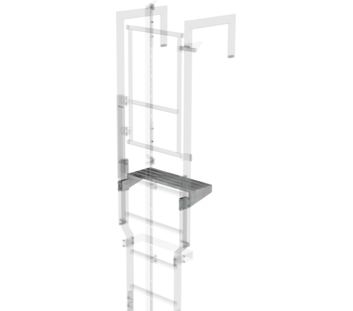 Exit step galvanised steel 620 x 250mm | © MUNK GmbH