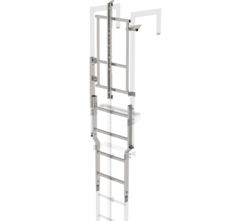 Sicherungstüre mit Steigschutzschiene Edelstahl | © MUNK GmbH