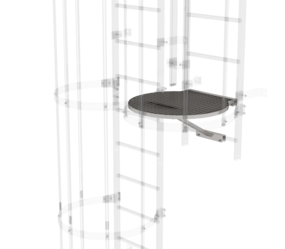 UmsteigePF zwischen Lzügen Ø 700mm, Edelstahl | © MUNK GmbH