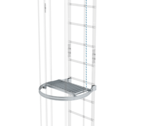 Zwischenplattform klappbar alu-blank | © MUNK GmbH