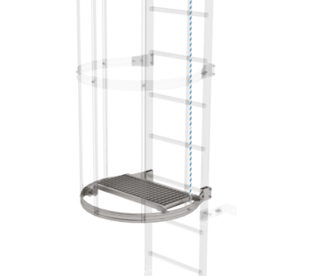 Zwischenplattform klappbar edelstahl | © MUNK GmbH