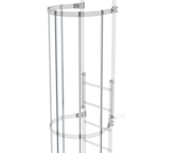 Rückenschutzstrebe 3000 mm lang Aluminium blank | © MUNK GmbH