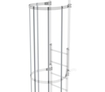 Rückenschutzstrebe 3000 mm Aluminium eloxiert,  | © MUNK GmbH