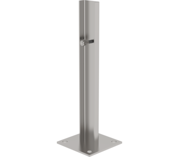 Foot plate for floor installation, stainless steel | © MUNK GmbH