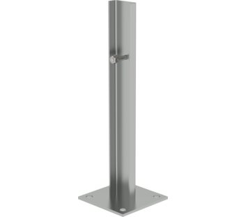 Fußplatte zur Bodenbefestigung, Stahl verzinkt | © MUNK GmbH