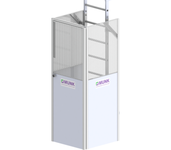 Einhausung m. Panikschloss Stahl verzinkt/Alu bl. | © MUNK GmbH