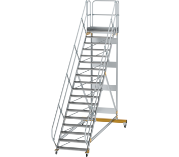 Platform stairs 45° mobile st. wid. 1,000 mm, 18st | © MUNK GmbH