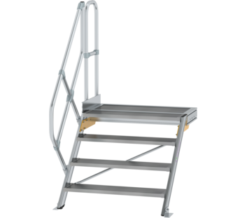 Treppe m. PF 45° St.br. 1000 mm, 4 St., Alu ger. | © MUNK GmbH