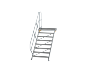 Treppe m. PF 45° St.br. 1000 mm, 8 St., Alu ger. | © MUNK GmbH