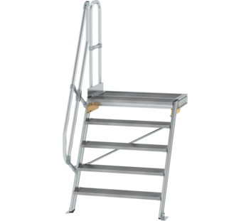 Treppe m. PF 60° St.br. 1000 mm, 5 St., Alu ger. | © MUNK GmbH