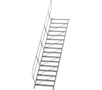 Treppe 45° St.br. 1000 mm, 16 St., Alu ger. | © MUNK GmbH