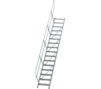 Treppe 45° St.br. 600 mm, 16 St., Alu ger. | © MUNK GmbH