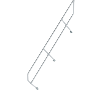 Second handrail for stairs 45°, 10 steps | © MUNK GmbH