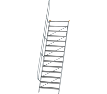 Treppe 60° St.br. 1000 mm, 14 St., Alu ger. | © MUNK GmbH