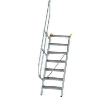Treppe 60° St.br. 600 mm, 7 St., Alu ger. | © MUNK GmbH