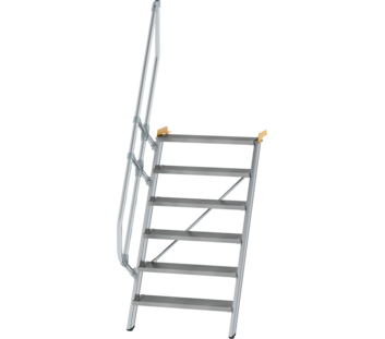 Treppe 60° St.br. 800 mm, 6 St., Alu ger. | © MUNK GmbH
