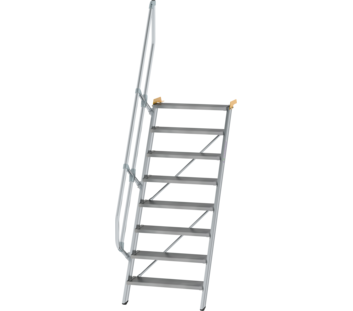 Treppe 60° St.br. 800 mm, 8 St., Alu ger. | © MUNK GmbH