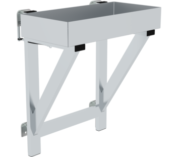 Ablageschale für Geländer 100 x 300 x 600 ab 800mm Stufenbreite | © MUNK GmbH