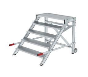 Work platform mobile 1,000 mm st width, 5 steps | © MUNK GmbH
