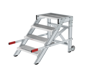 Work platform mobile 600 mm st width, 4 steps | © MUNK GmbH