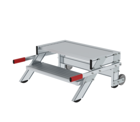 Work platform mobile 800 mm st width, 2 steps | © MUNK GmbH