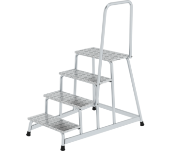 Arbeitspodest starr mit Handlauf, 4 Stufen | © MUNK GmbH