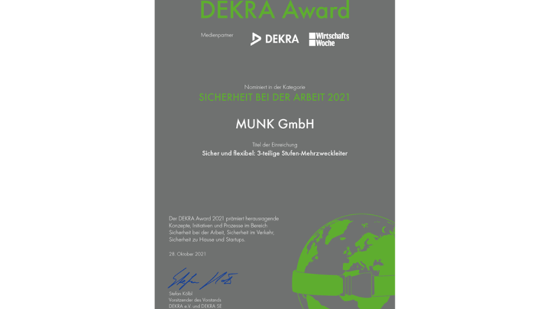Nominierung DEKRA Award 2021 | © n/a
